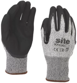 Site 520 Gloves Grey / Black Large