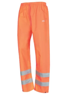 Site Huske Hi-Vis Over Trousers Elasticated Waist Orange XX Large 28" W 47" L