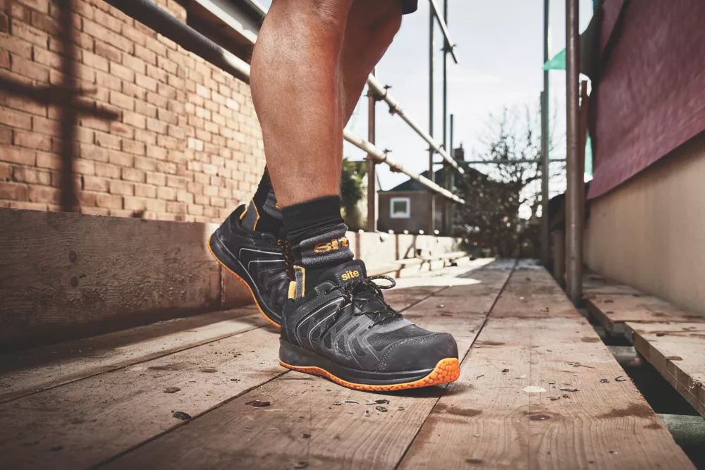 Site Edenite Safety Trainers Black / Grey Size 9 5 Site Edenite Safety Trainers Black / Grey Size 9 - Image 3