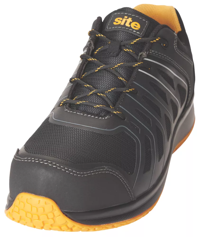 Site Edenite Safety Trainers Black / Grey Size 9 3 Site Edenite Safety Trainers Black / Grey Size 9