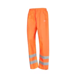 Site Huske Hi-Vis Over Trousers Elasticated Waist Orange Large 26" W 44" L