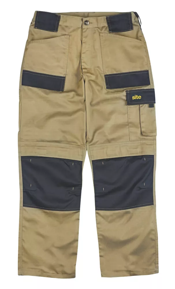 Site Pointer Work Trousers Stone / Black 34" W 32" L 3 Site Pointer Work Trousers Stone / Black 34" W 32" L