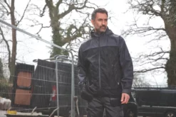 Site Ninebark Waterproof Jacket Grey / Black Medium 39" Chest -Home Tools Sales 2024 298FH A2