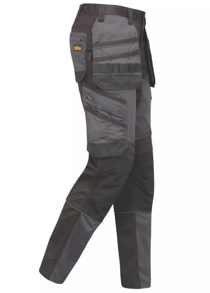 Site Bolden Stretch Holster Pocket Trousers Grey / Black 36" W 32" L 5 Site Bolden Stretch Holster Pocket Trousers Grey / Black 36" W 32" L - Image 3