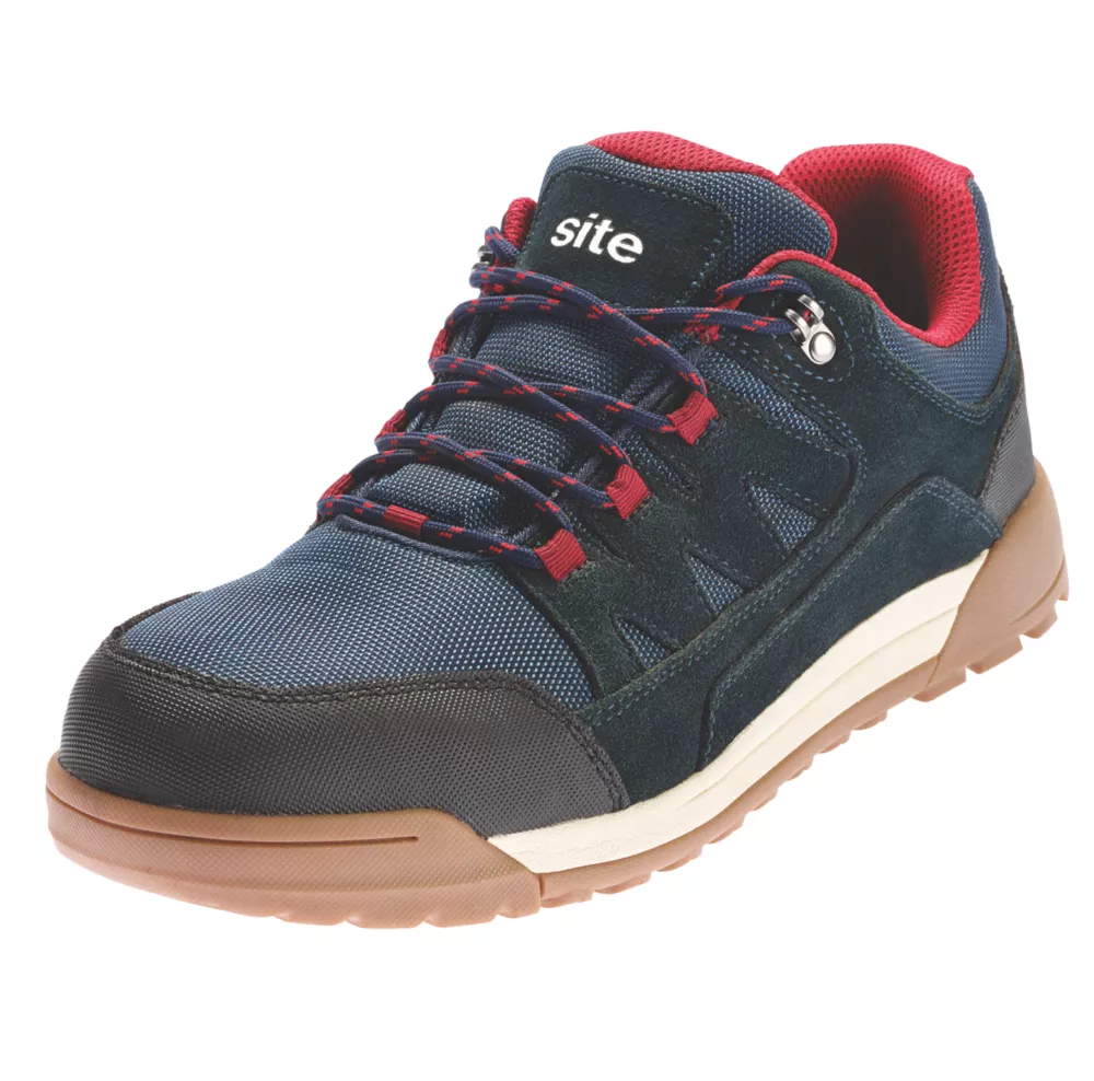 Site Scoria Safety Trainers Navy Blue & Red Size 10 3 Site Scoria Safety Trainers Navy Blue & Red Size 10