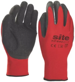 Site 440 Superlight Latex Gripper Gloves Red / Black X Large