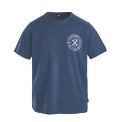 Site Buckthorn Short Sleeve T-Shirt Navy / Grey Large 23" Chest 2 Pack -Home Tools Sales 2024 371PX A4