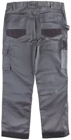 Site Jackal Work Trousers Grey / Black 32" W 32" L -Home Tools Sales 2024 4550V A1