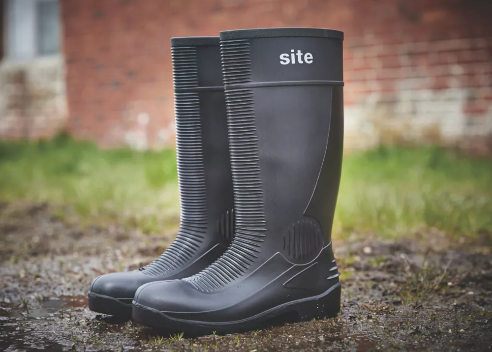 Site Trench Safety Wellies Black Size 7 5 Site Trench Safety Wellies Black Size 7 - Image 3