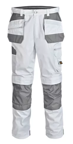 Site Jackal Work Trousers White / Grey 32" W 32" L -Home Tools Sales 2024 4970V A7