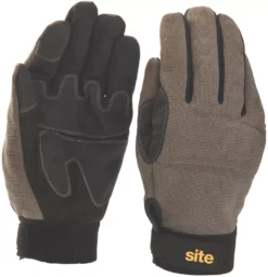 Site 350 Full-Hand Performance Gloves Grey / Black Large