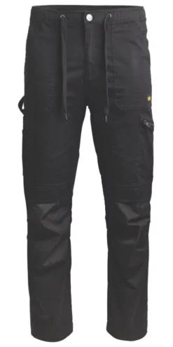 Site Tesem Multi-Pocket Work Trousers Black 36" W 32" L