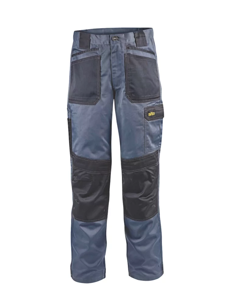 Site Harrier Work Trousers Grey / Black 40" W 32" L 7 Site Harrier Work Trousers Grey / Black 40" W 32" L - Image 5