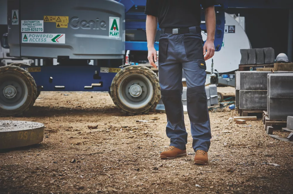 Site Harrier Work Trousers Grey / Black 40" W 32" L 8 Site Harrier Work Trousers Grey / Black 40" W 32" L - Image 6