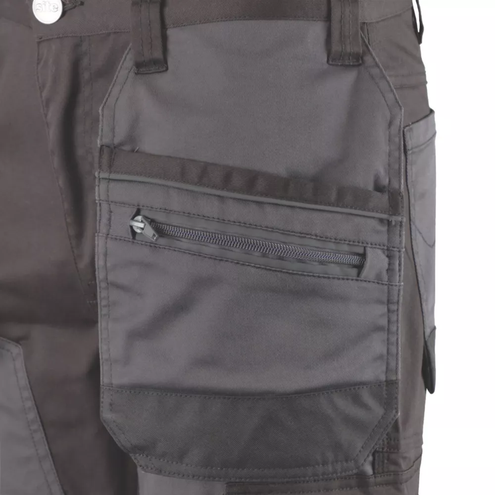 Site Bolden Stretch Holster Pocket Trousers Grey / Black 32" W 32" L 7 Site Bolden Stretch Holster Pocket Trousers Grey / Black 32" W 32" L - Image 5