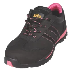 Site Dorain Ladies Safety Trainers Black Size 7