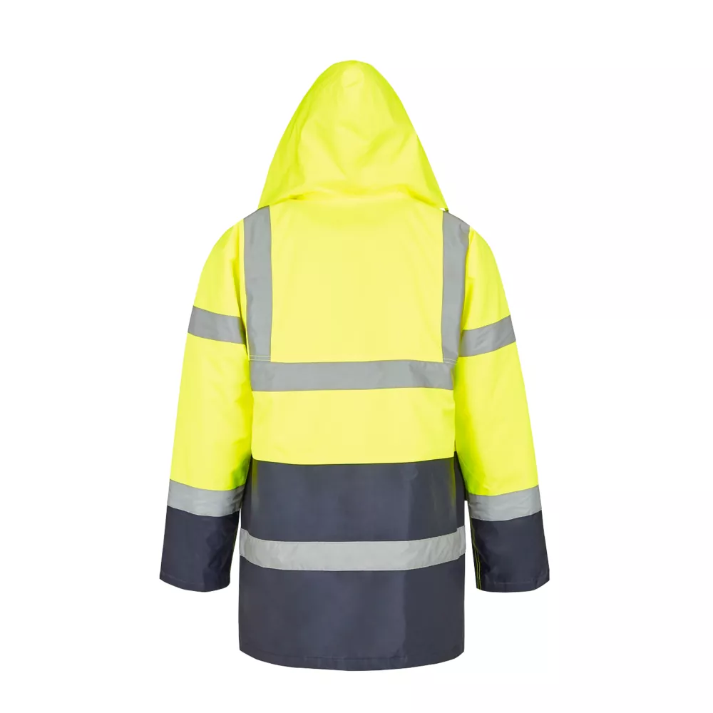 Site Shackley Hi-Vis Traffic Jacket Yellow/Navy Large 54" Chest 5 Site Shackley Hi-Vis Traffic Jacket Yellow/Navy Large 54" Chest - Image 3