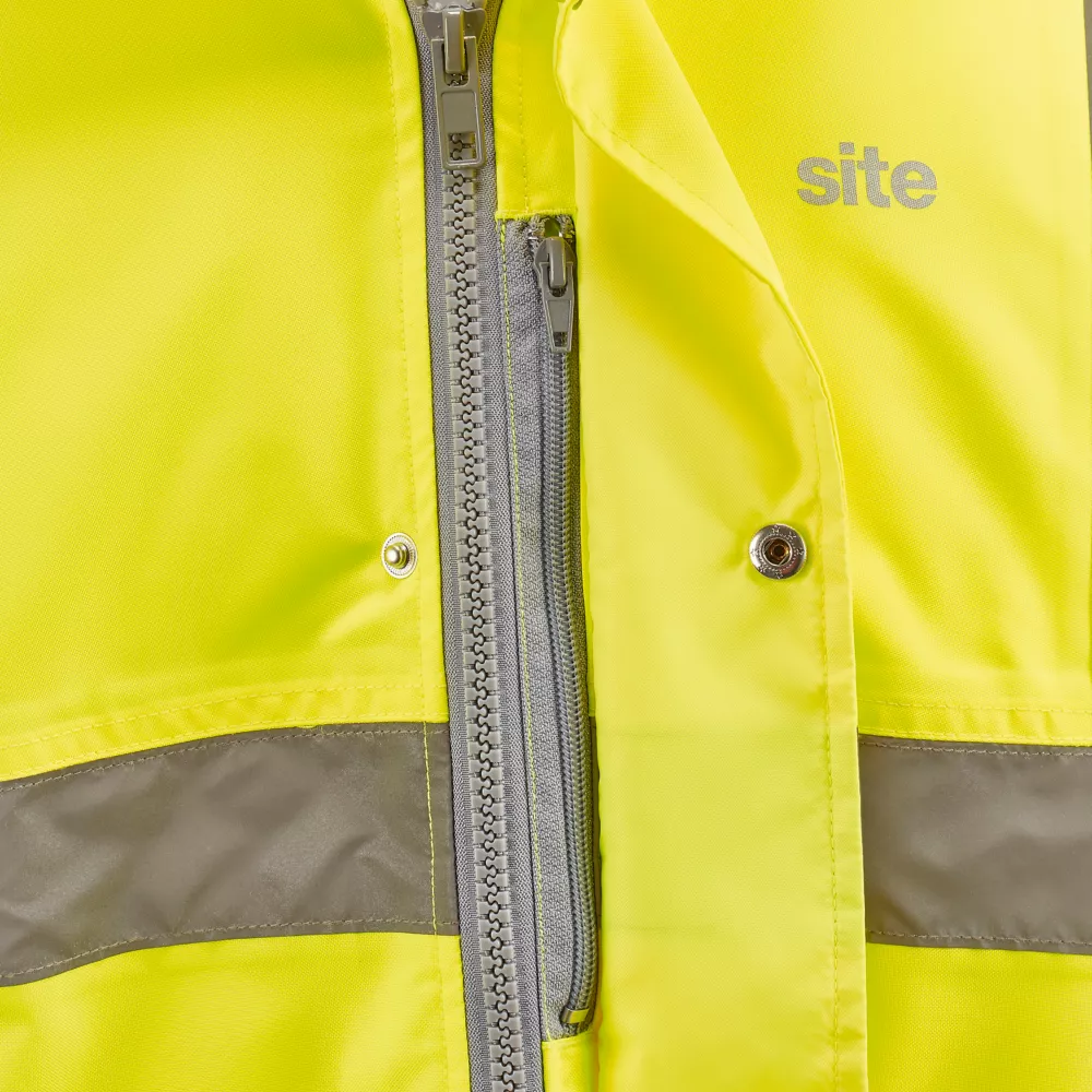 Site Shackley Hi-Vis Traffic Jacket Yellow/Navy Large 54" Chest 9 Site Shackley Hi-Vis Traffic Jacket Yellow/Navy Large 54" Chest - Image 7