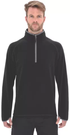 Site Beech Microfleece Pullover Black Medium 43" Chest -Home Tools Sales 2024 6697D A5