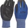 Site 450 Premium PU Gloves Blue / Black Large -Home Tools Sales 2024 727FR P