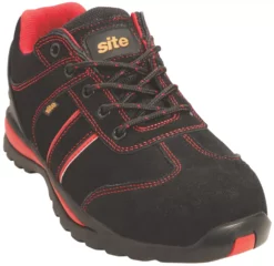 Site Coltan Safety Trainers Black / Red Size 11